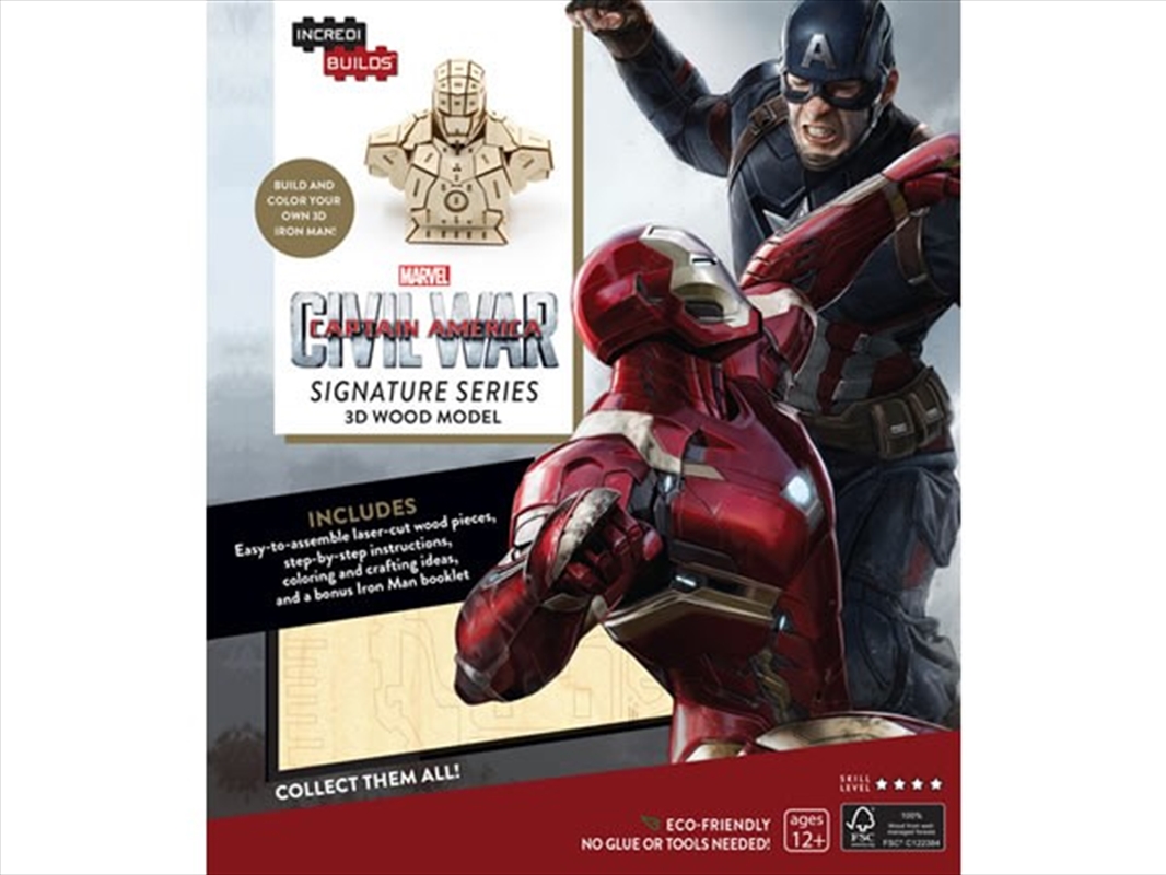 Incredibuilds Marvel Captain America Civil War Iron Man Signature Series 3D Wood Model/Product Detail/Building Sets & Blocks