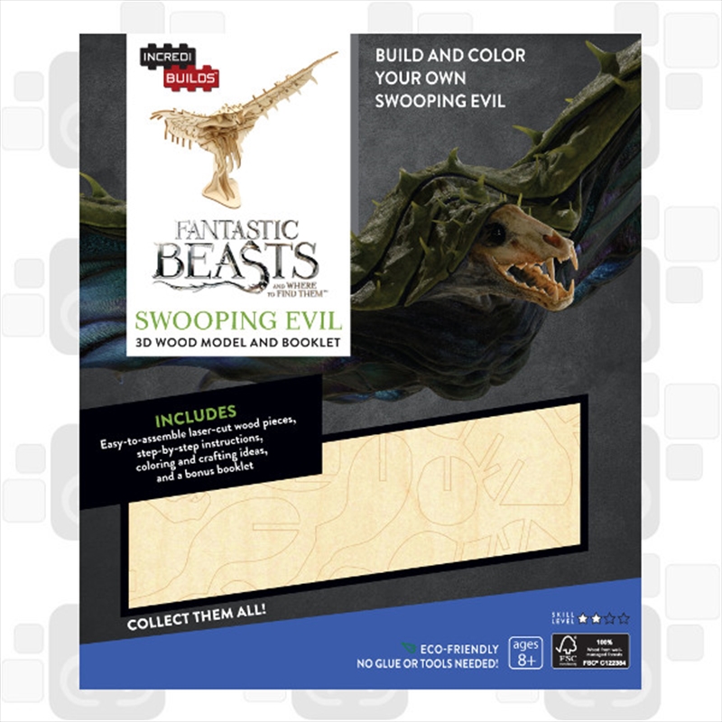 Incredibuilds Fantastic Beasts and Where to Find Them Swooping Evil 3D Wood Model and Booklet/Product Detail/Building Sets & Blocks