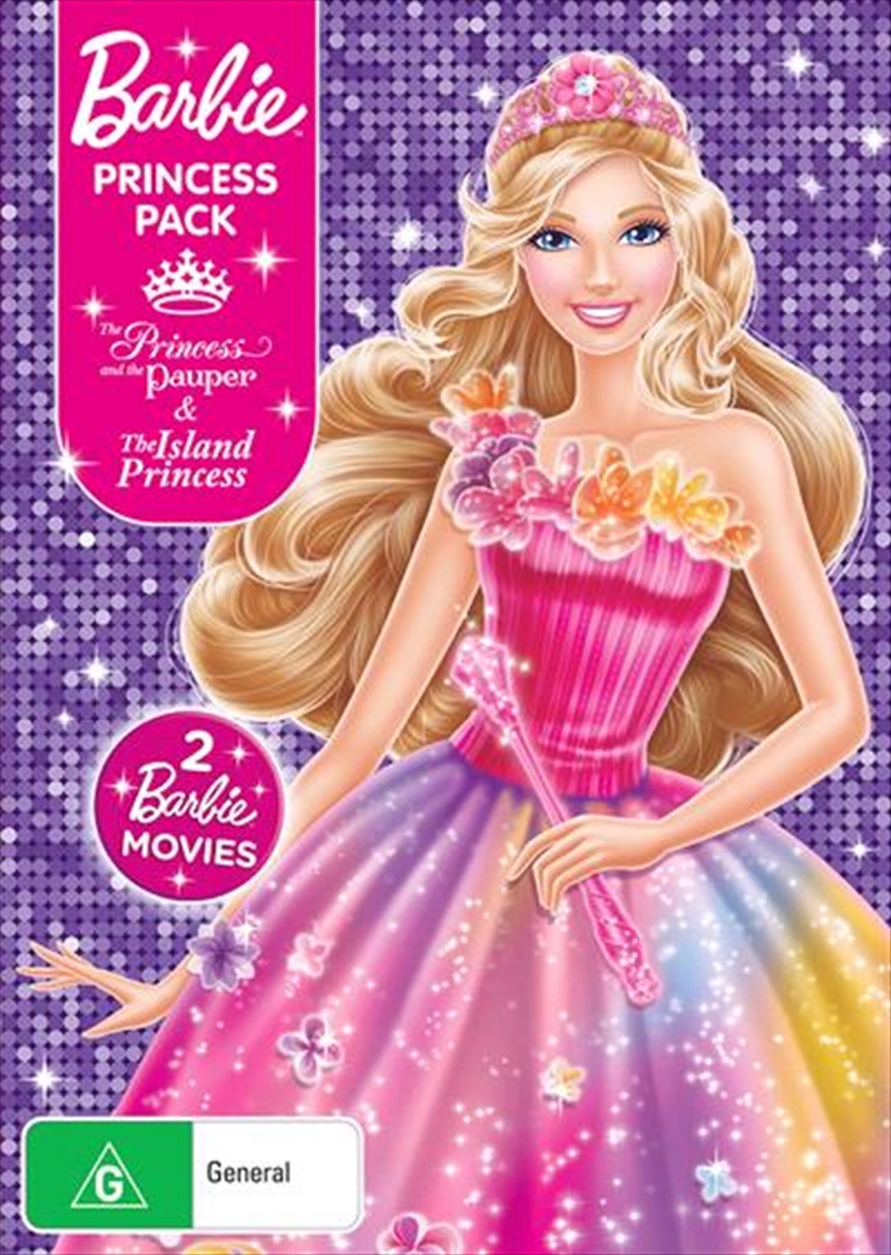 Barbie Princess Pack - Barbie As The Island Princess / Barbie As The Princess And The Pauper | 2 On | DVD