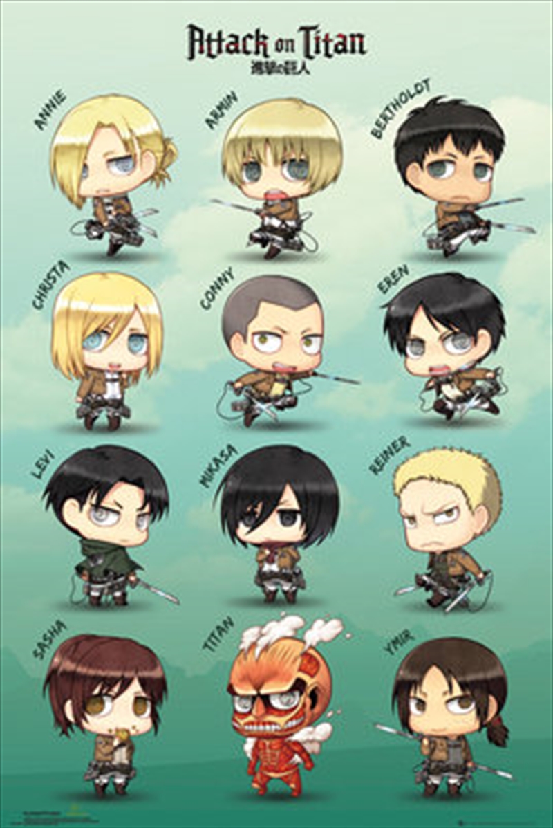 Attack On Titan Chibi Characte/Product Detail/Posters & Prints
