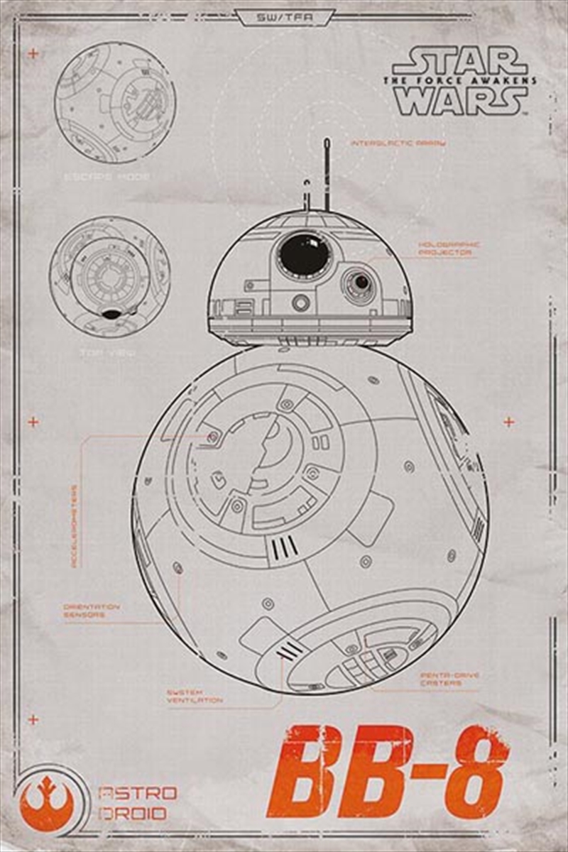 Star Wars Force Awakens - Bb8/Product Detail/Posters & Prints