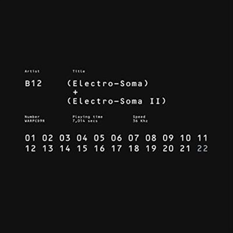 Electro-Soma I/Ii: Anthology/Product Detail/Dance