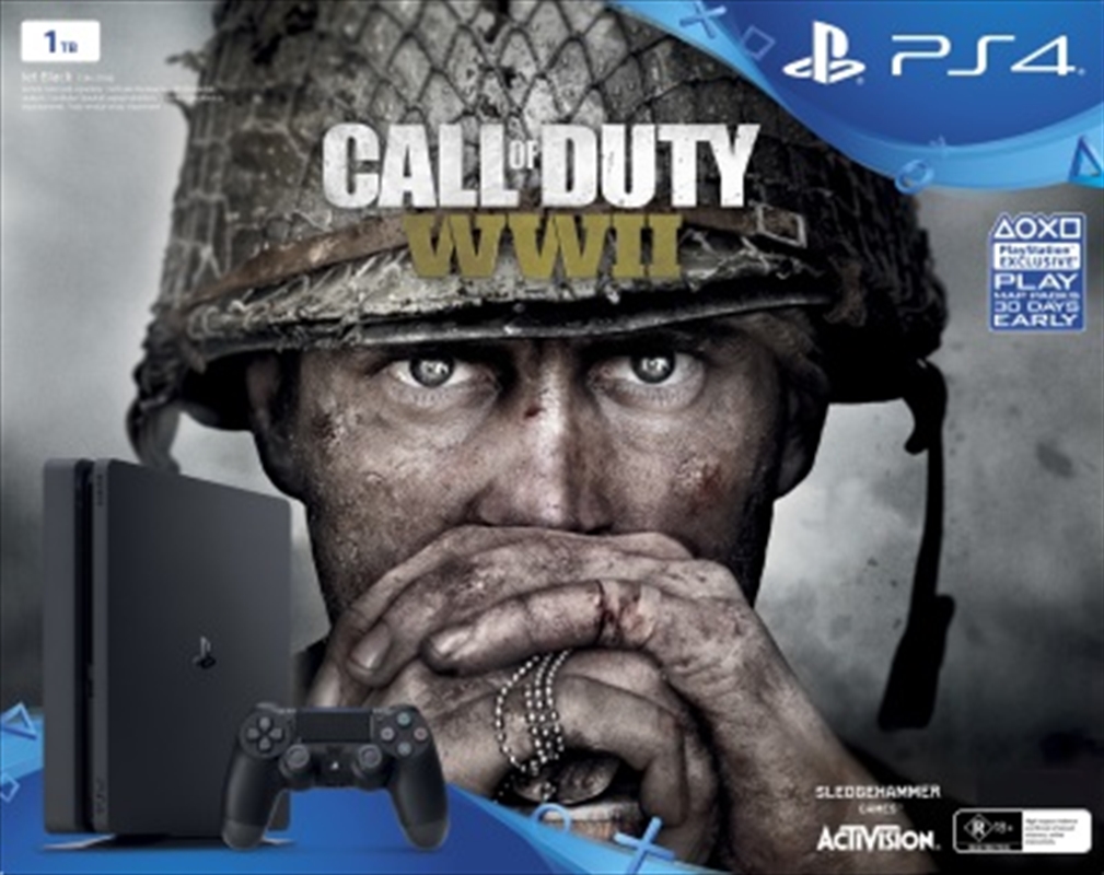 PlayStation 4 Console 1TB Slim with Call of Duty WWII/Product Detail/Consoles & Accessories