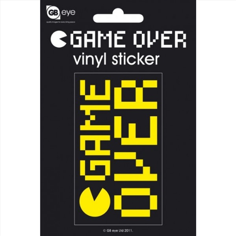 Game Over Vinyl Sticker/Product Detail/Stickers