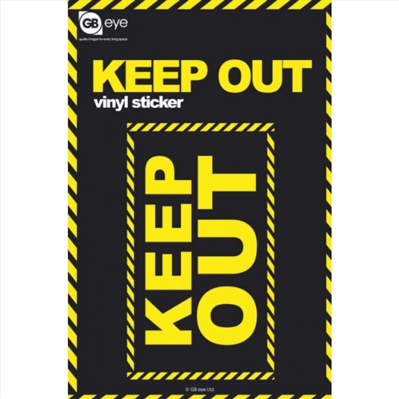 Keep Out Vinyl Sticker/Product Detail/Stickers