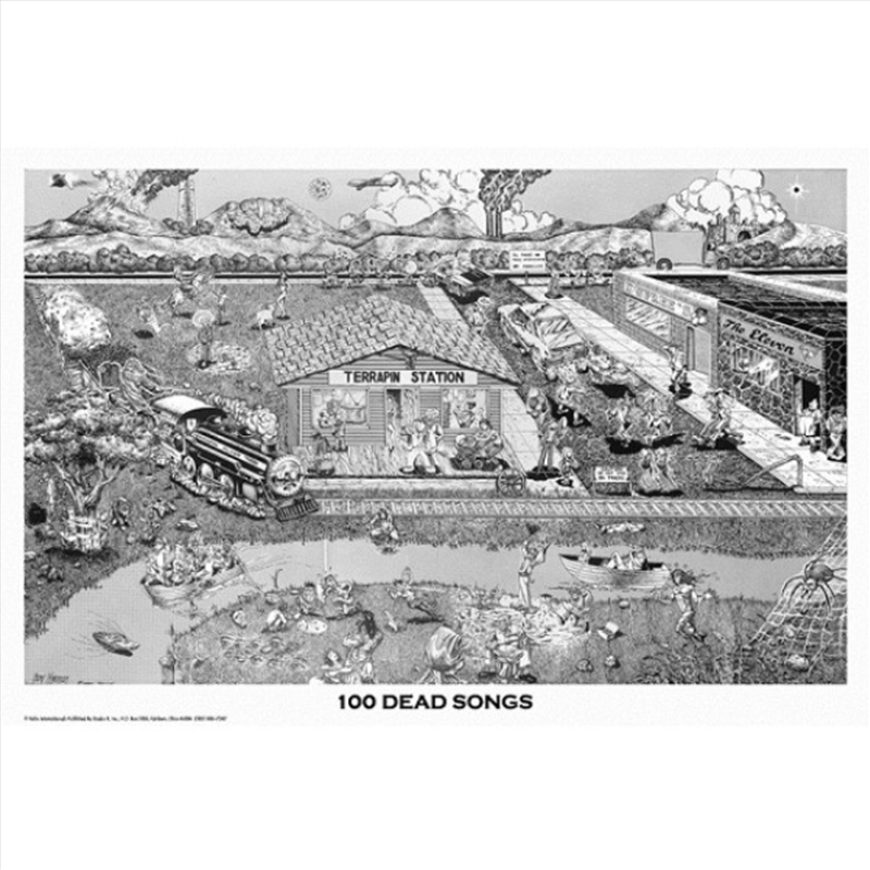 Grateful Dead 100 Dead Songs (Can you find the songs in the picture?)/Product Detail/Posters & Prints