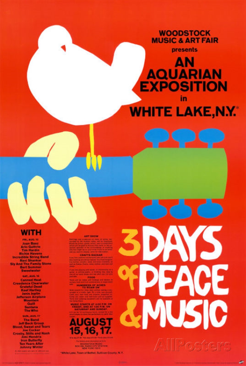 Woodstock - Red/Product Detail/Posters & Prints