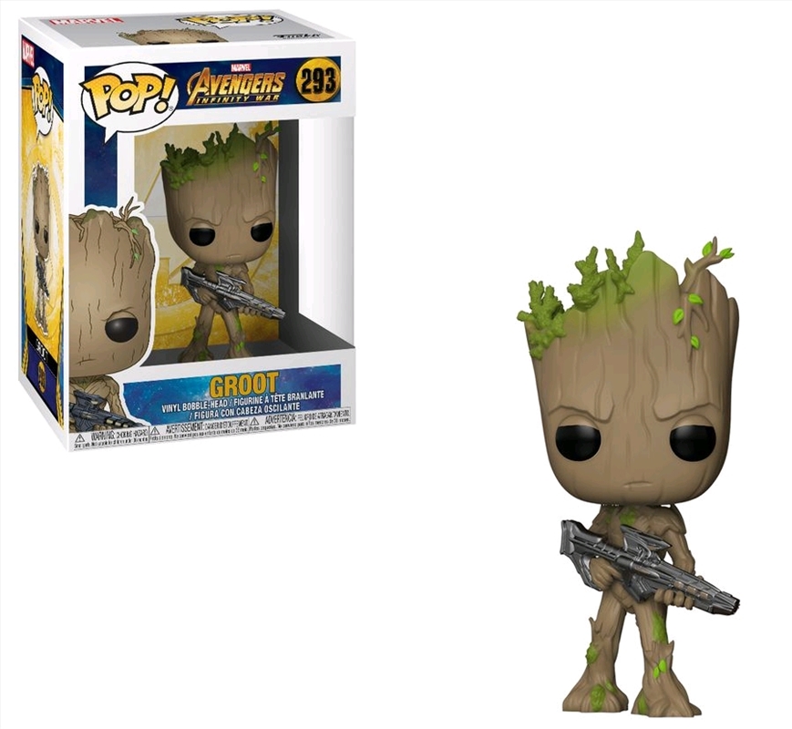 Avengers 3: Infinity War - Teen Groot with Gun Pop! Vinyl/Product Detail/Movies
