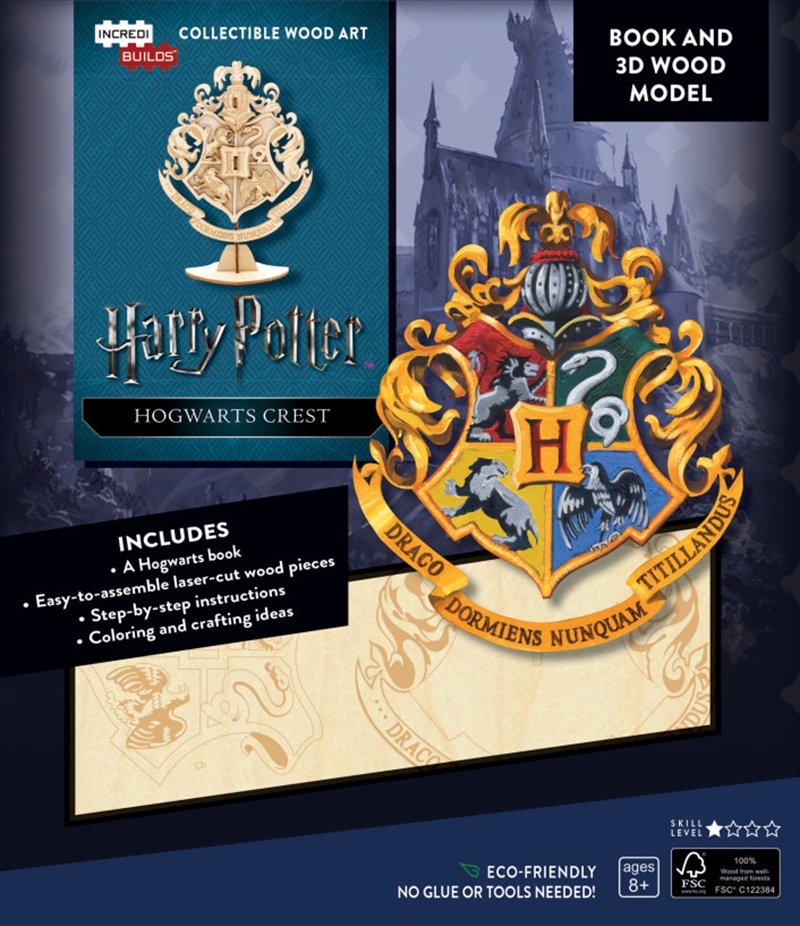 Incredibuilds Harry Potter Hogwarts Crest Book And 3D Wood Model/Product Detail/Building Sets & Blocks