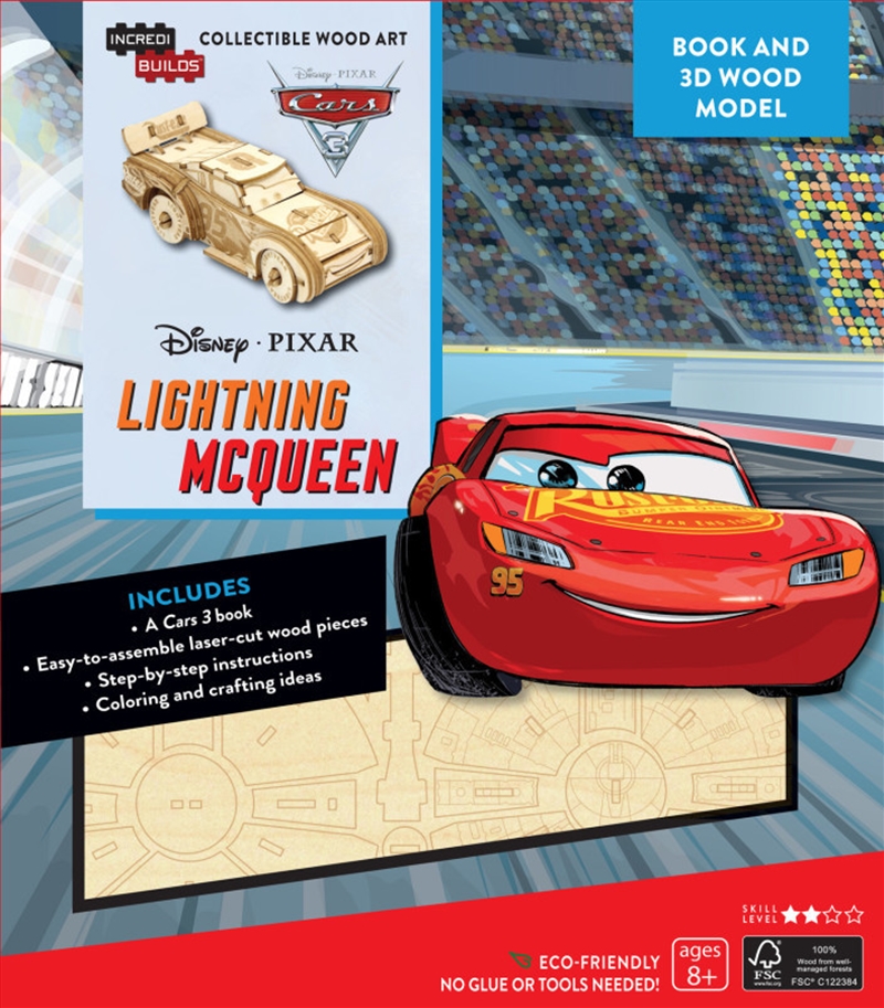Incredibuilds Disney Cars 3 Lightning McQueen 3D Wood Model And Book/Product Detail/Building Sets & Blocks