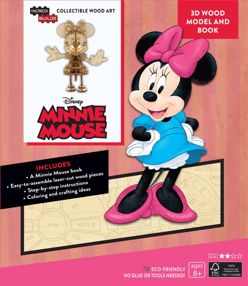 Incredibuilds Walt Disney Minnie Mouse 3D Wood Model And Book/Product Detail/Building Sets & Blocks