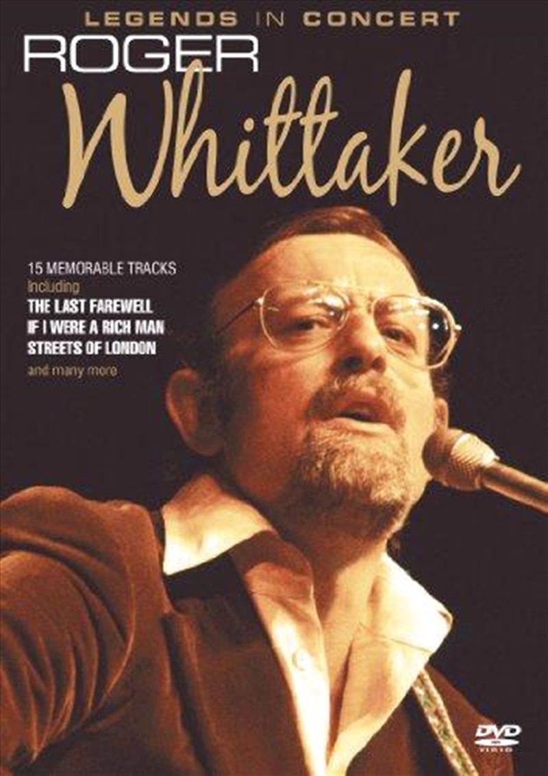 Roger Whittaker- Legends In Concert/Product Detail/Easy Listening