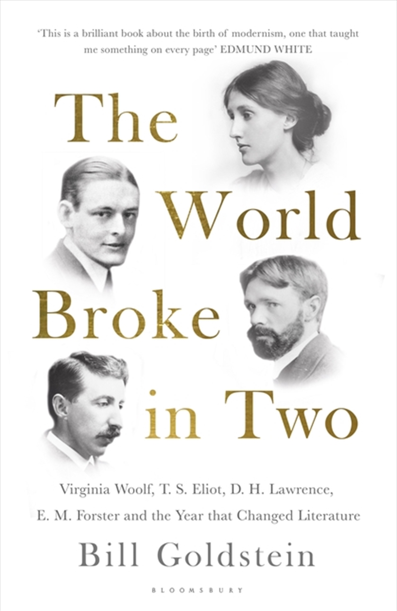 World Broke In Two: Virginia Woolf, T. S. Eliot, D. H. Lawrence, E. M. Forster and the Year that Cha | Hardback Book