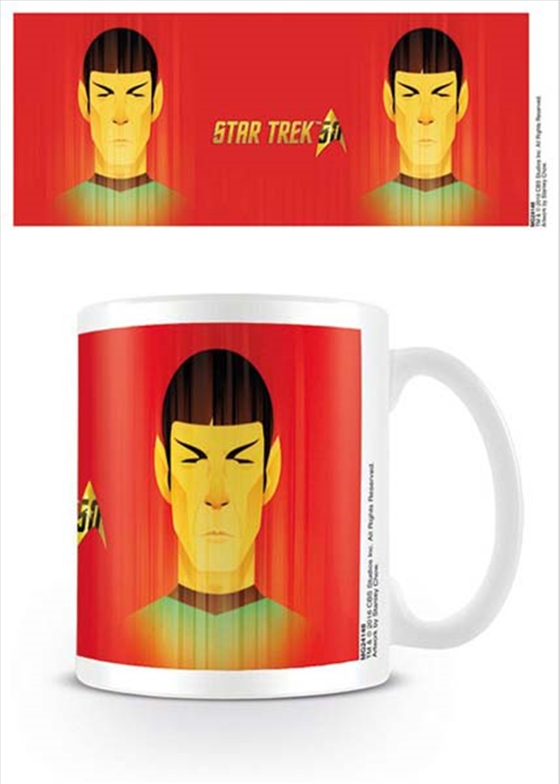 Spock Mug Buy Beaming Spock 50th Anniversary Mug, Star Trek Drinkware | Sanity