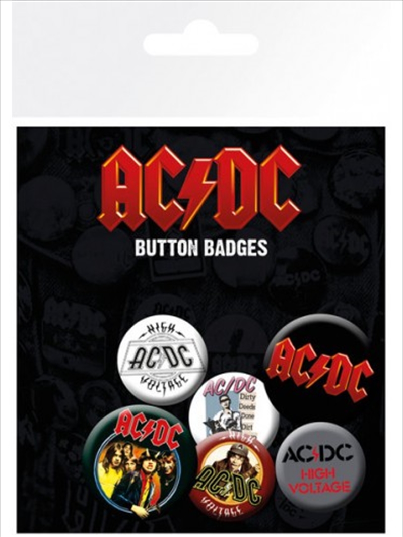 ACDC Mix Badge 6 Pack/Product Detail/Buttons & Pins