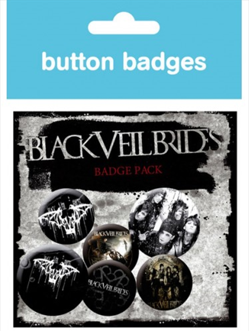 Black Veil Brides Darkest Badge 6 Pack/Product Detail/Buttons & Pins