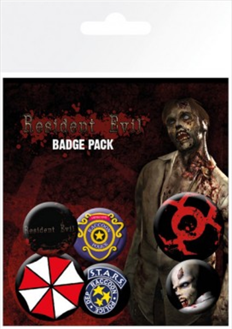Resident Evil Mix Badge 6 Pack/Product Detail/Buttons & Pins