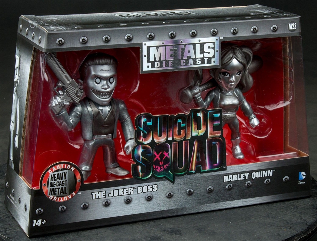 Suicide Squad - Harley Quinn & Joker US Exclusive 4" Bare Metal 2 Pack/Product Detail/Figurines