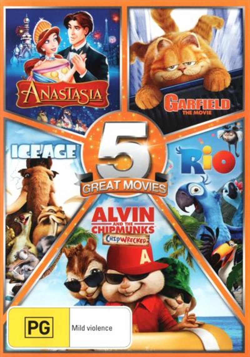 Anastasia / Garfield: the Movie / Rio / Alvin and the Chipmunks: Chipwrecked / Ice Age/Product Detail/Animated