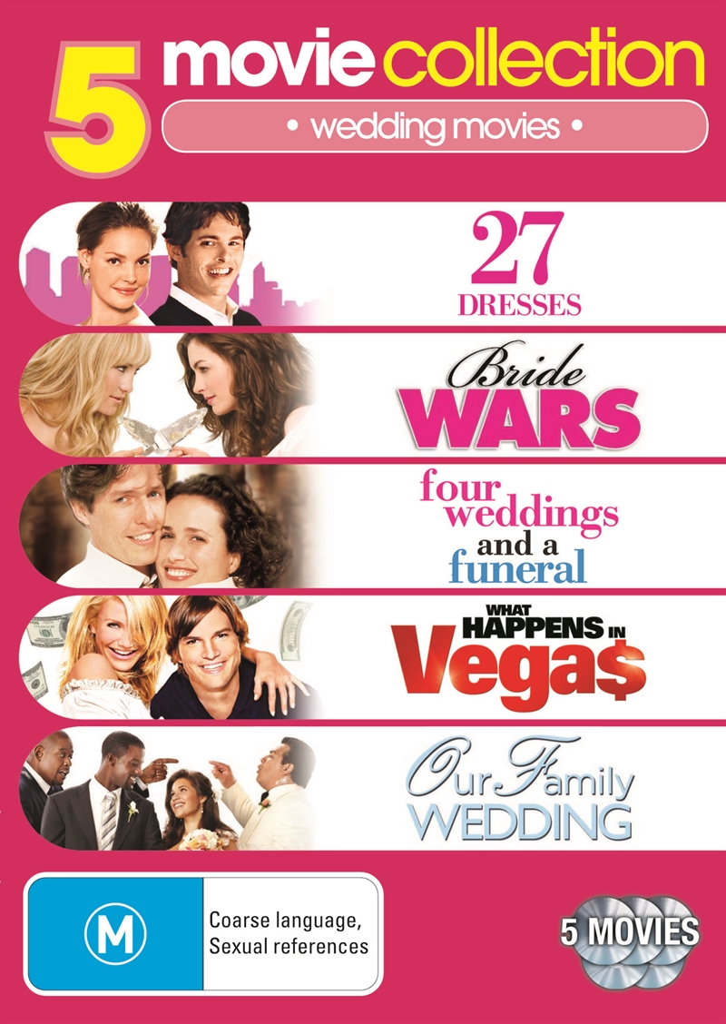 27 Dresses/ Bride Wars/ Four Wedding and A Funeral/ What Happens in Vegas/ Our Family Wedding/Product Detail/Comedy