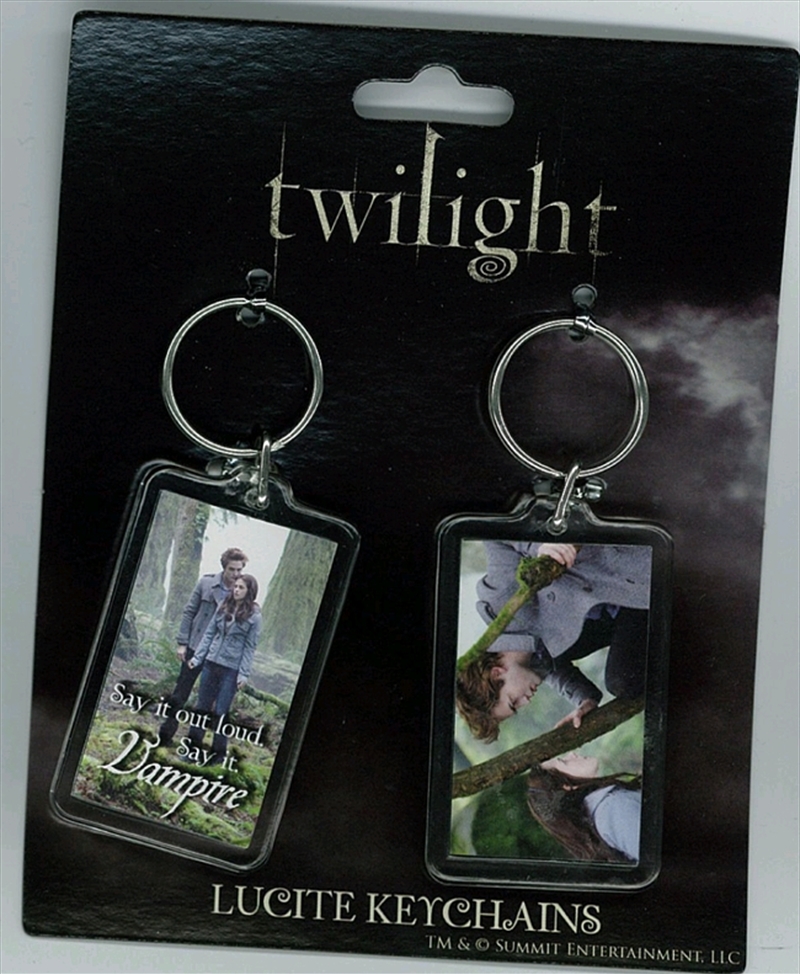 Twilight - Lucite Keychain 2-Pack Set 5 Ed and Bella Forest/Product Detail/Keyrings