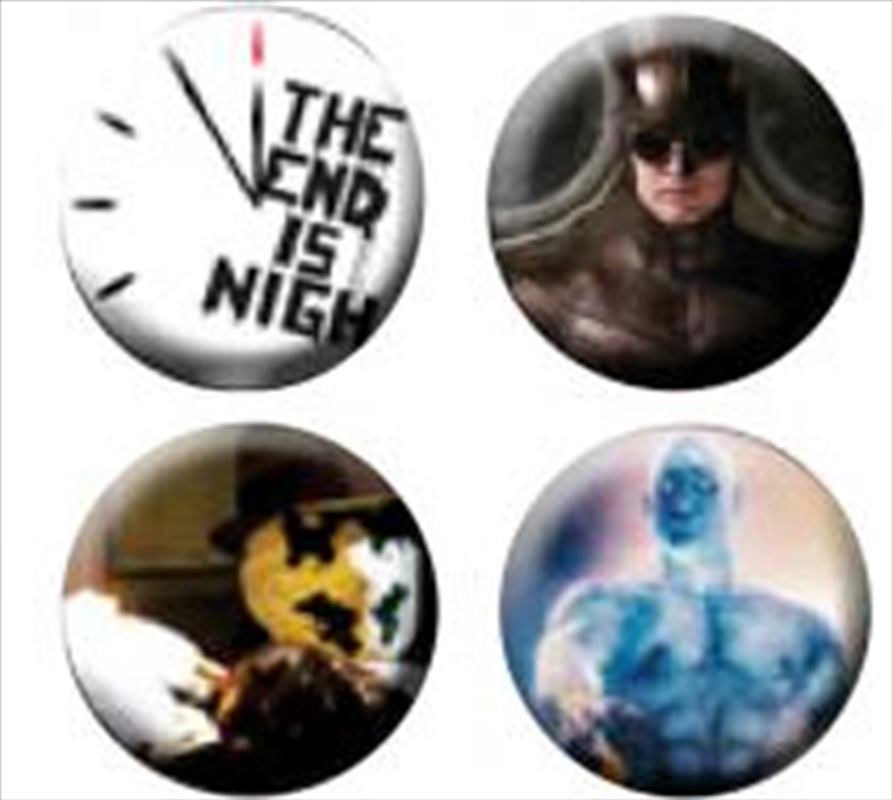 Watchmen - Pin Set Of 4 End Is Nigh/Product Detail/Buttons & Pins