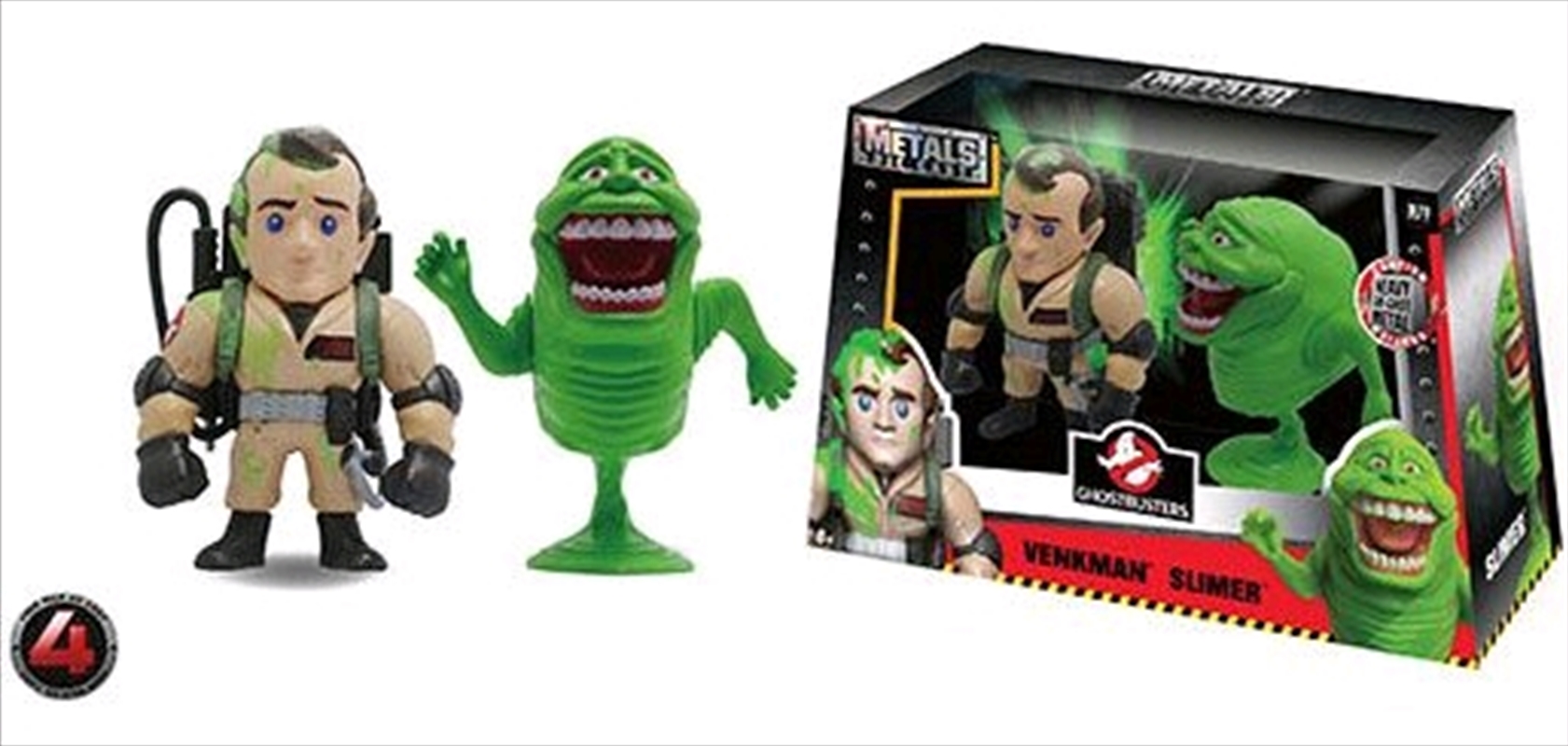 Ghostbusters - Venkman And Slimer 4" Metals - 2 Pack Wave 1/Product Detail/Figurines