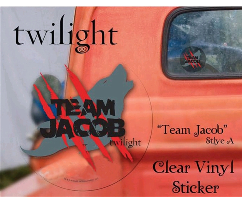 Twilight - Sticker Clear Vinyl Team Jacob | Merchandise