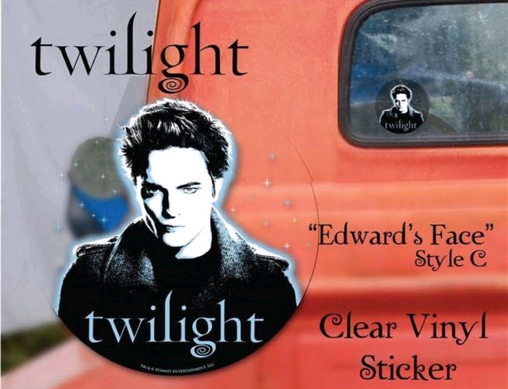 Twilight - Sticker Clear Vinyl Style C Edward | Merchandise