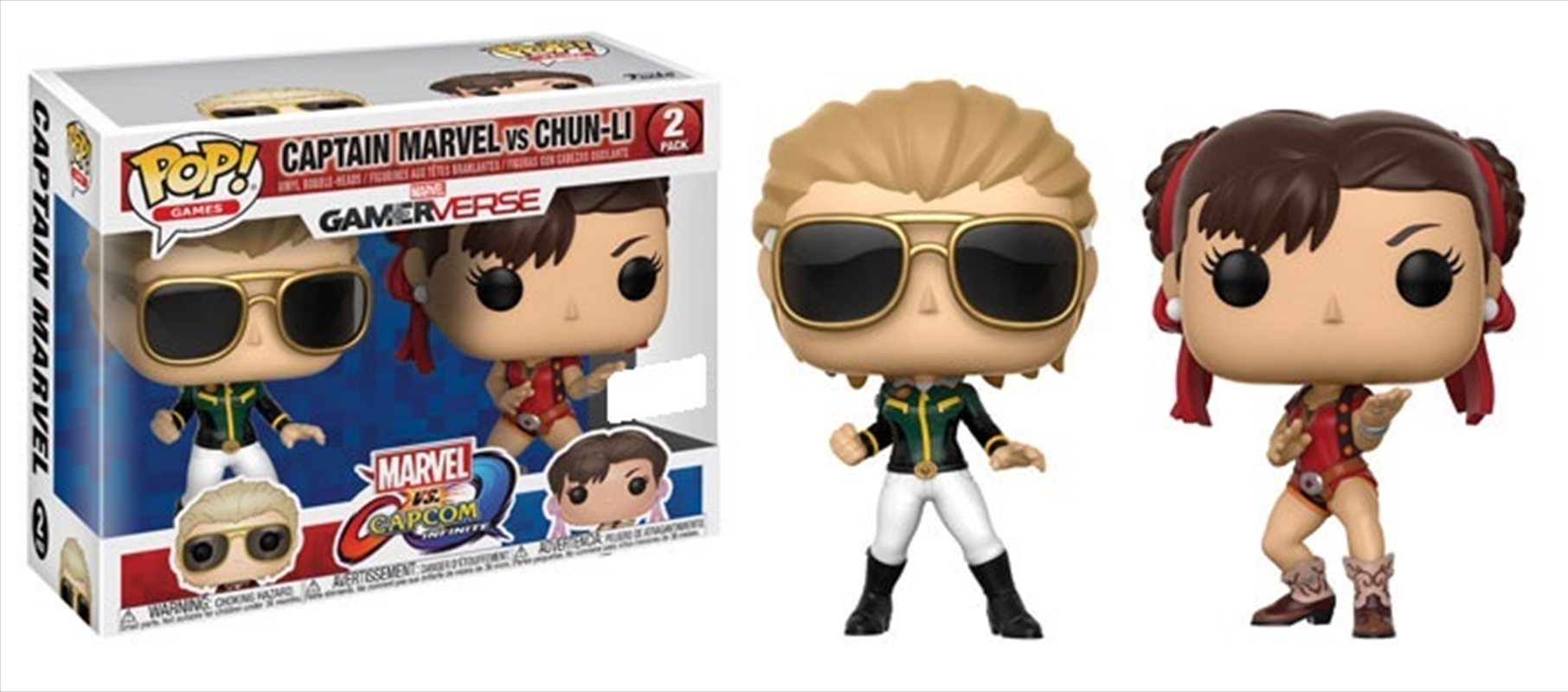 Captain Marvel And Chun-Li 2 Pack/Product Detail/Movies