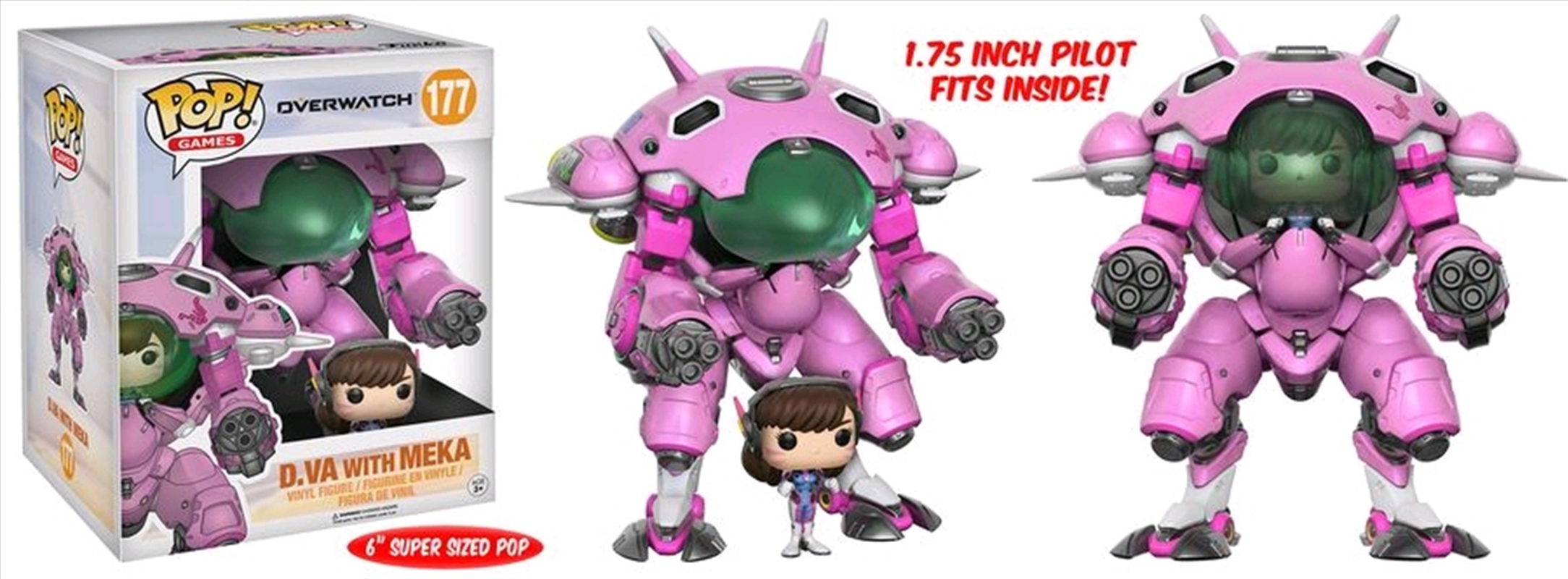 Overwatch - D.Va With MEKA 6"/Product Detail/Large Funko Pop Vinyl