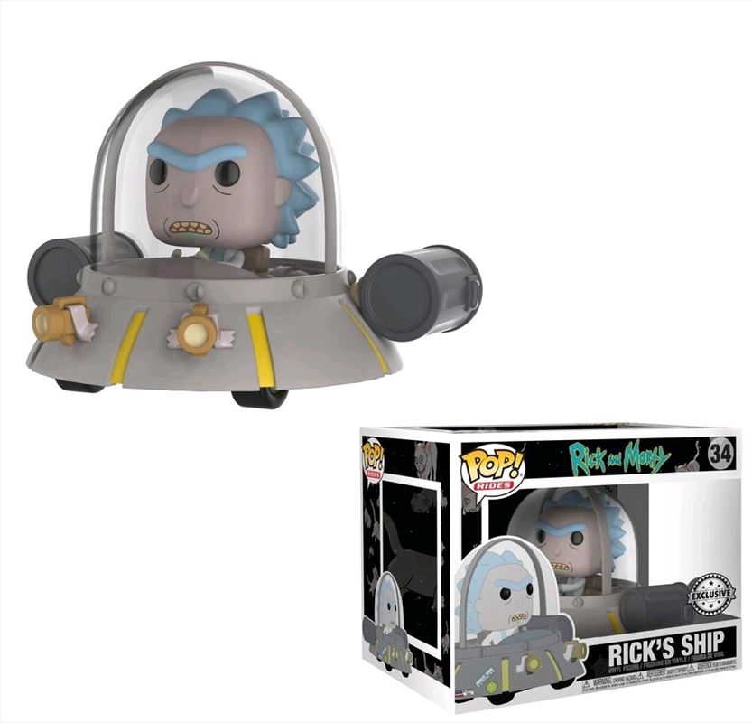 Rick and Morty - Rick's Ship US Exclusive Pop! Ride/Product Detail/TV