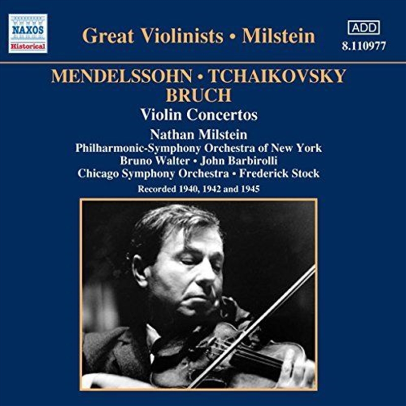 Mendelssohn/Tchaikovsky/Bruch: Violin Concertos/Product Detail/Classical