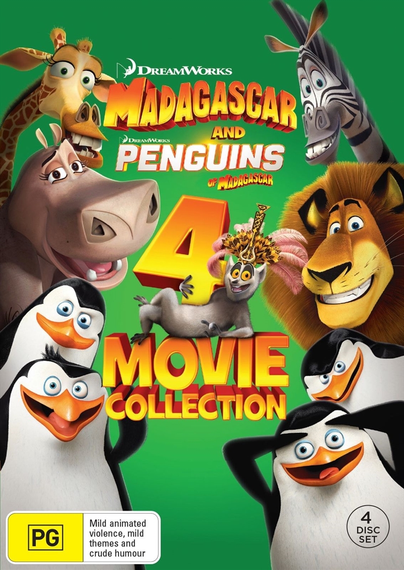 Madagascar 1-3/Penguins Of Madagascar - 4 Movie Collection DVD/Product Detail/Animated