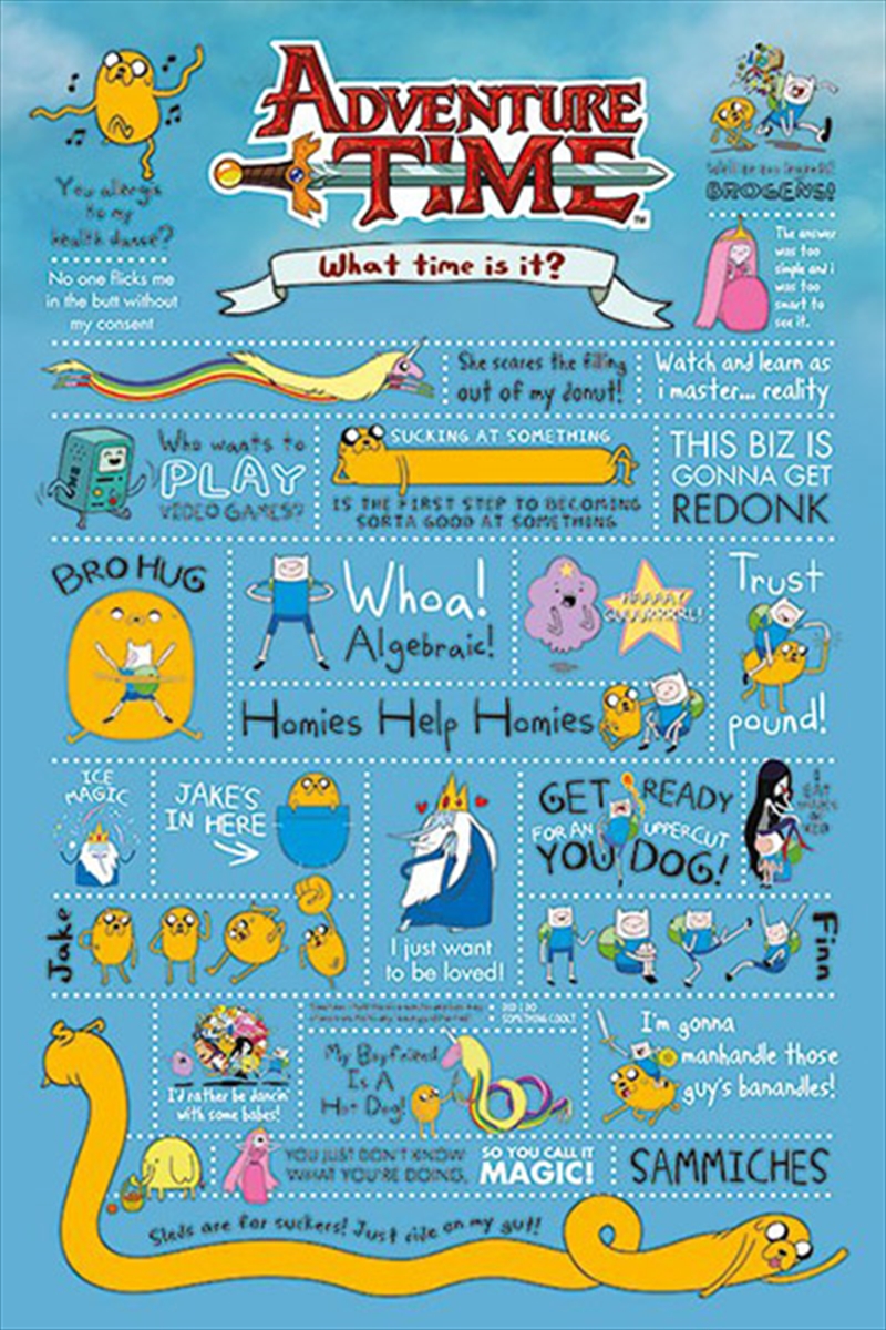 Adventure Time - Infographic/Product Detail/Posters & Prints