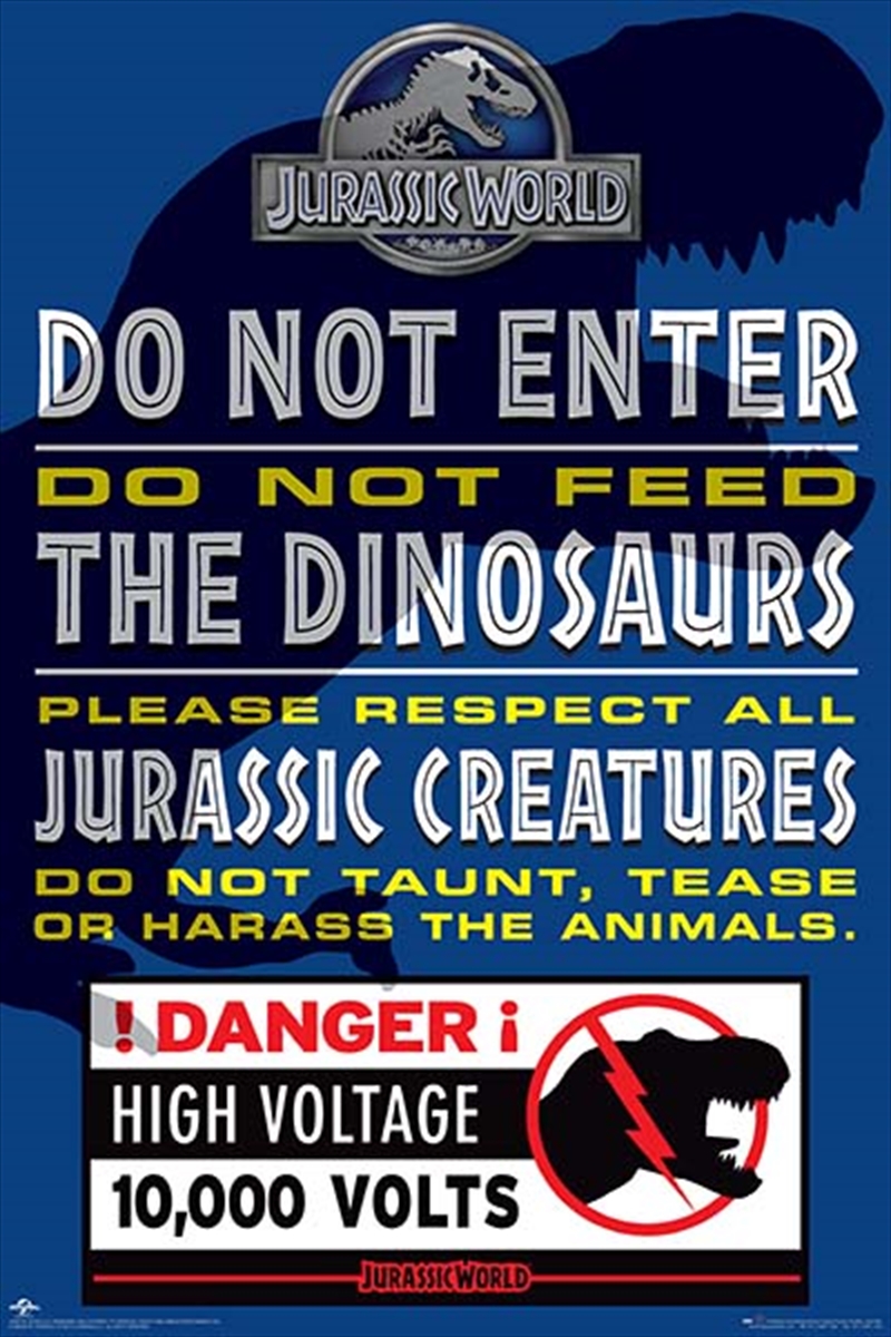 Jurassic World - Do Not Enter/Product Detail/Posters & Prints