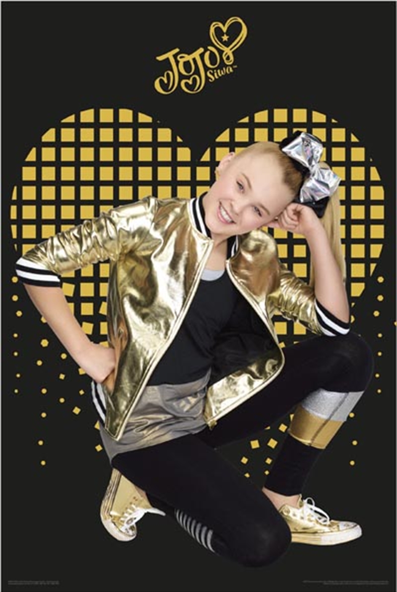 JoJo Siwa - Gold Heart/Product Detail/Posters & Prints