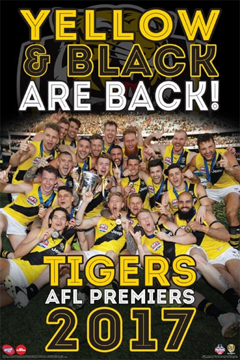 AFL 2017 Premiers Richmond Posters & Prints, Merchandise Sanity
