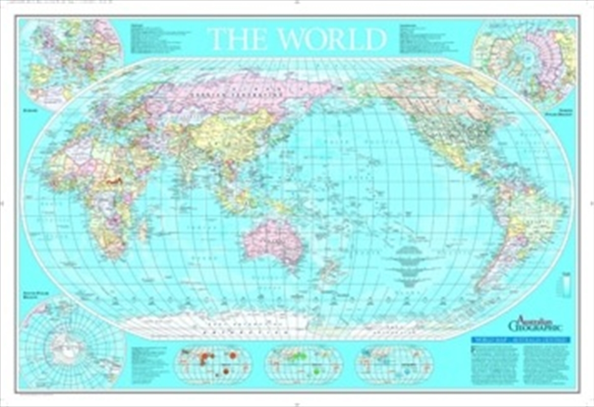 Australian Geographic - World Map (Laminated)/Product Detail/Posters & Prints
