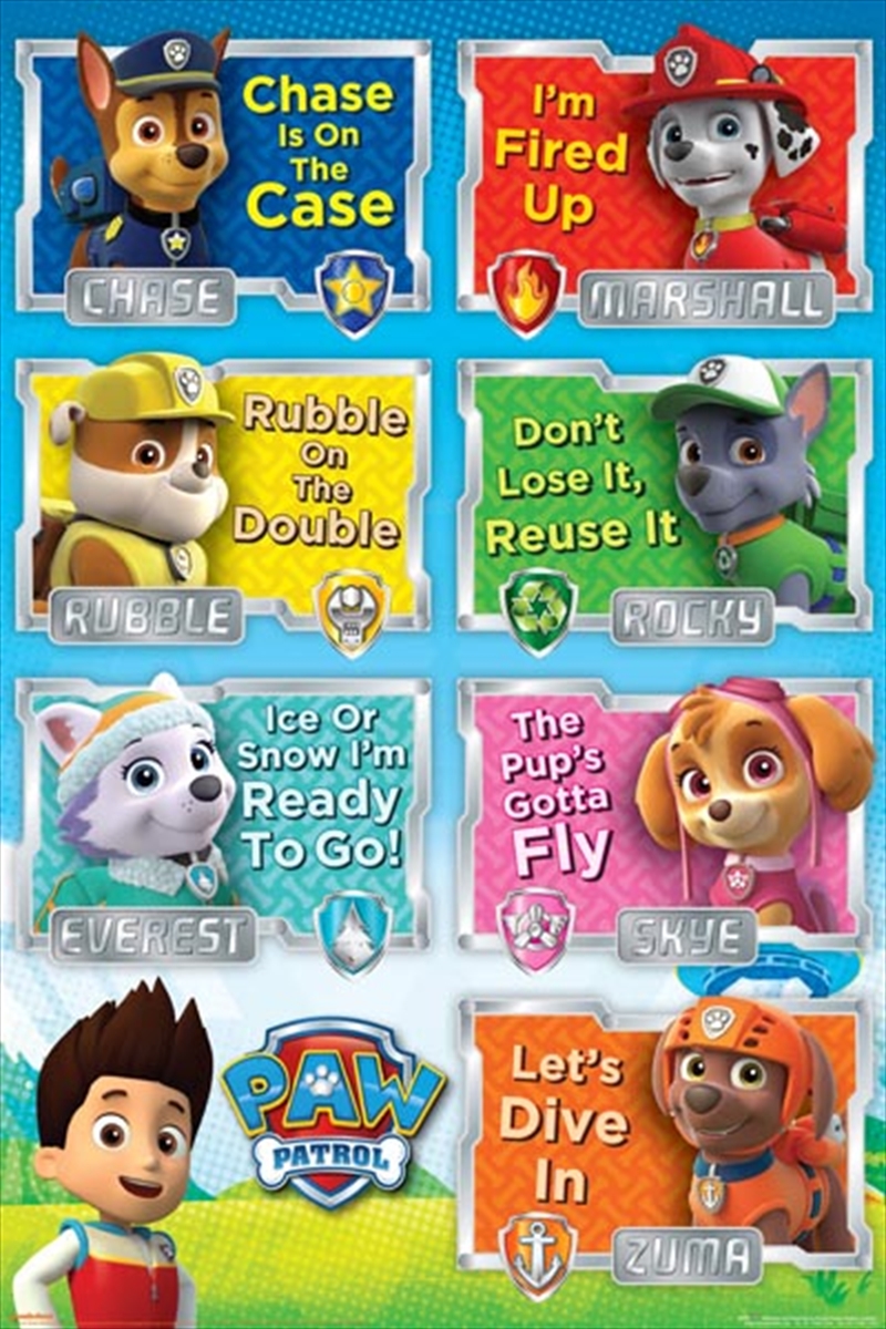 Paw Patrol - Grid/Product Detail/Posters & Prints