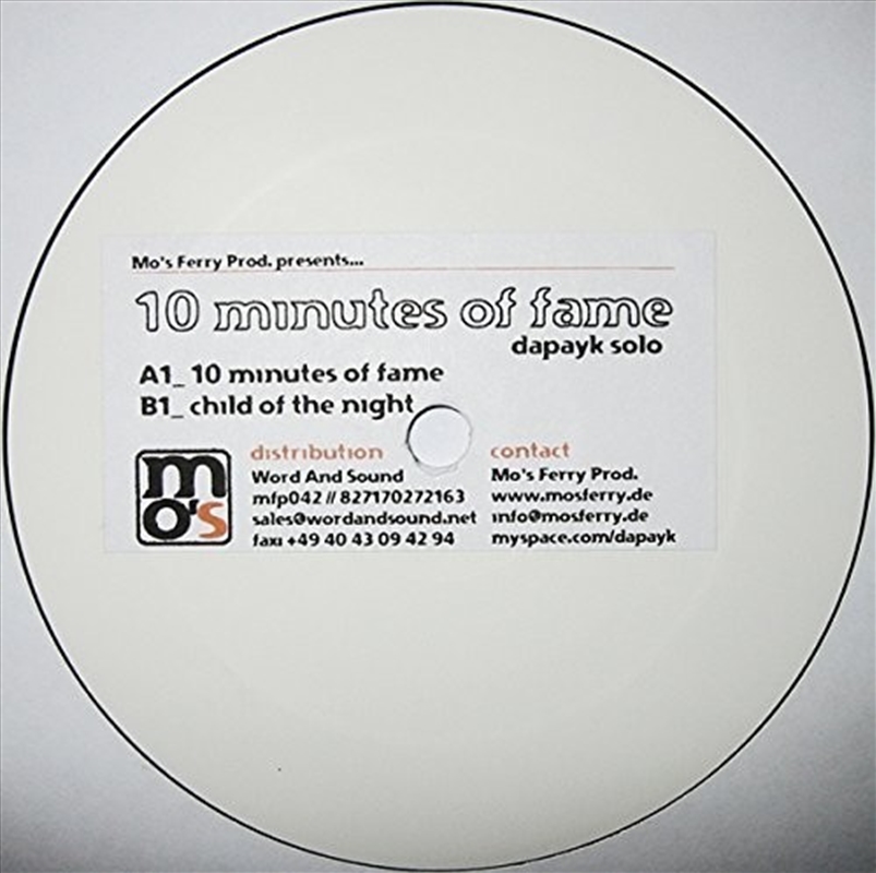 10 Minutes Of Fame/Product Detail/Rock/Pop