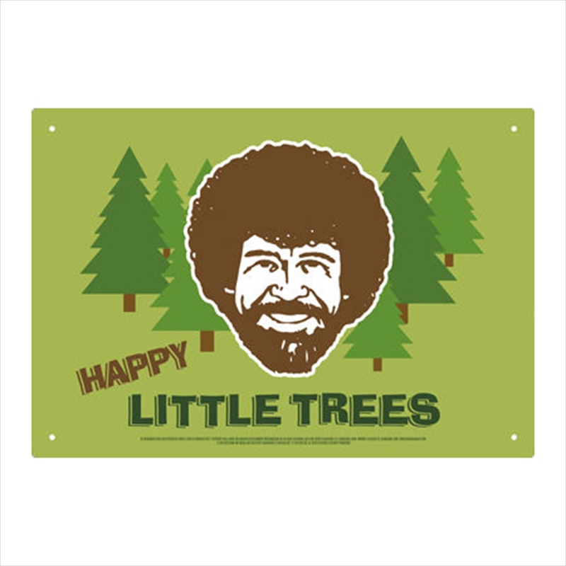 Bob Ross - Happy Trees Tin Sign | Accessories