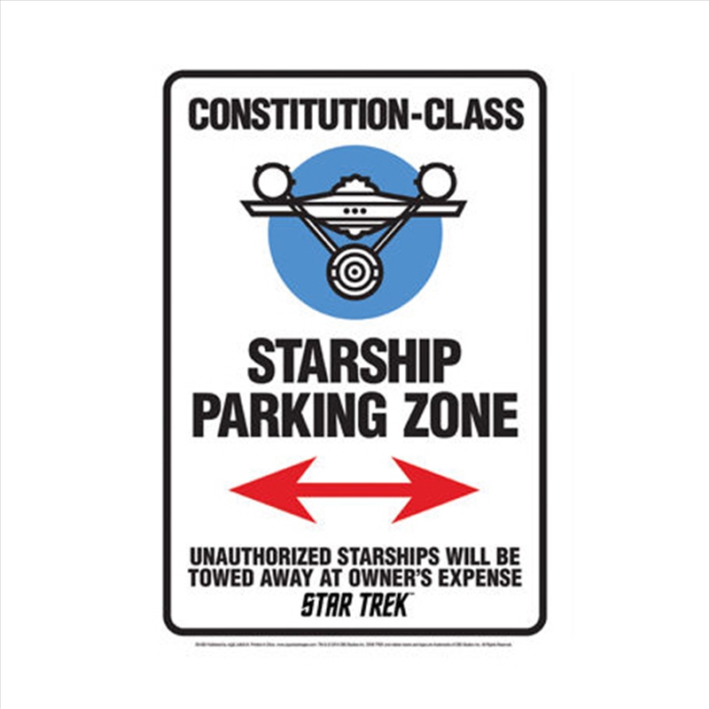 Star Trek Star Ship Parking Tin Sign/Product Detail/Posters & Prints