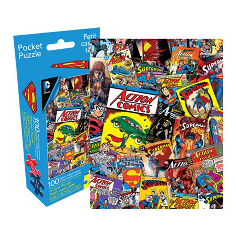 DC Comics Superman Retro Collage 100pcs Pocket Puzzle/Product Detail/Film and TV