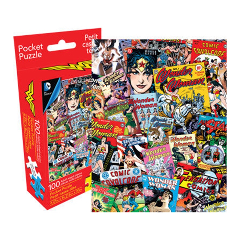 DC Comics Wonderwoman Retro Collage 100pc Pocket Puzzle/Product Detail/Film and TV