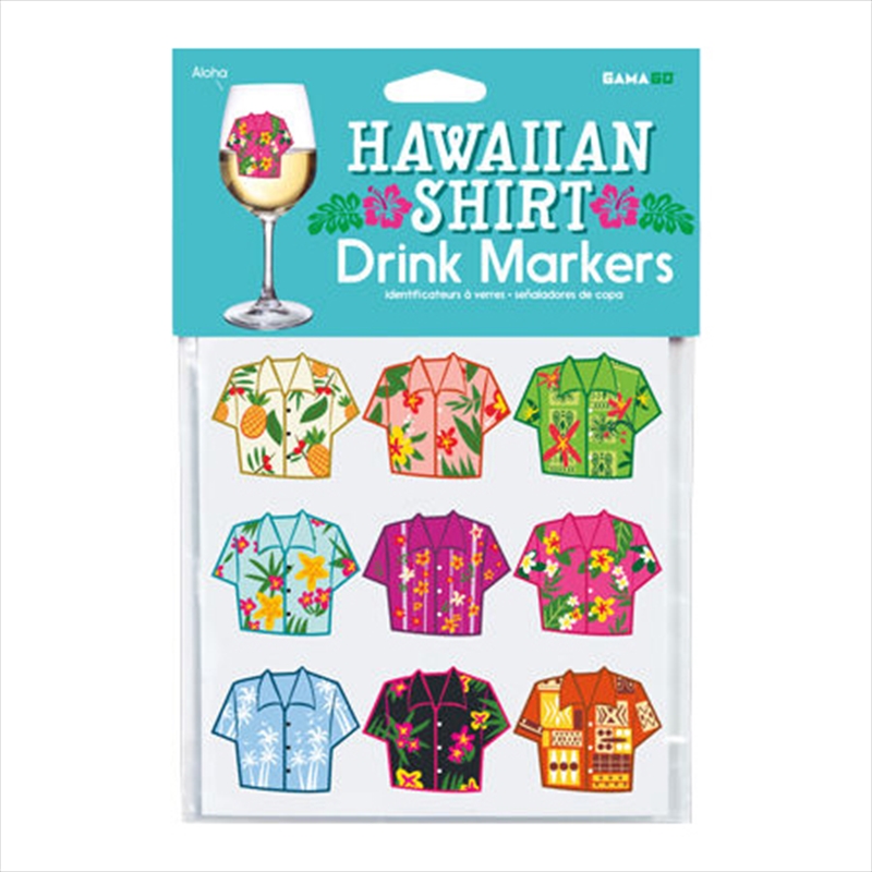 GAMAGO – Hawaiian Shirt Drink Markers/Product Detail/Coolers & Accessories