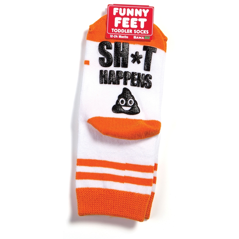 Happy Feet Socks - Sh*t Happens  BABY  TODDLER/Product Detail/Socks