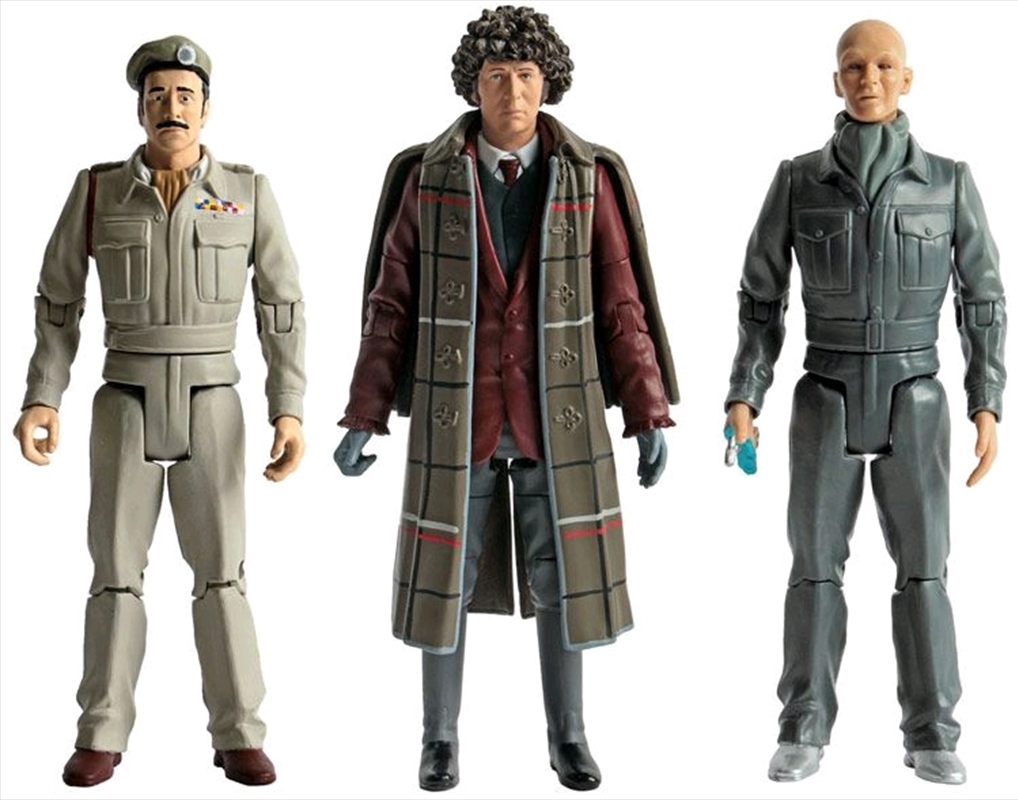 Doctor Who - Fourth Doctor, Brigadier Lethbridge-Stewart & Auton Action Figure 3-pack/Product Detail/Figurines