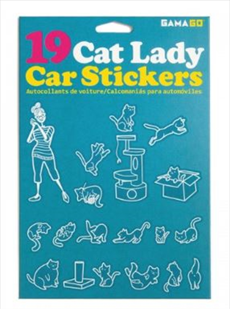 GAMAGO Cat Lady Car Stickers | Homewares