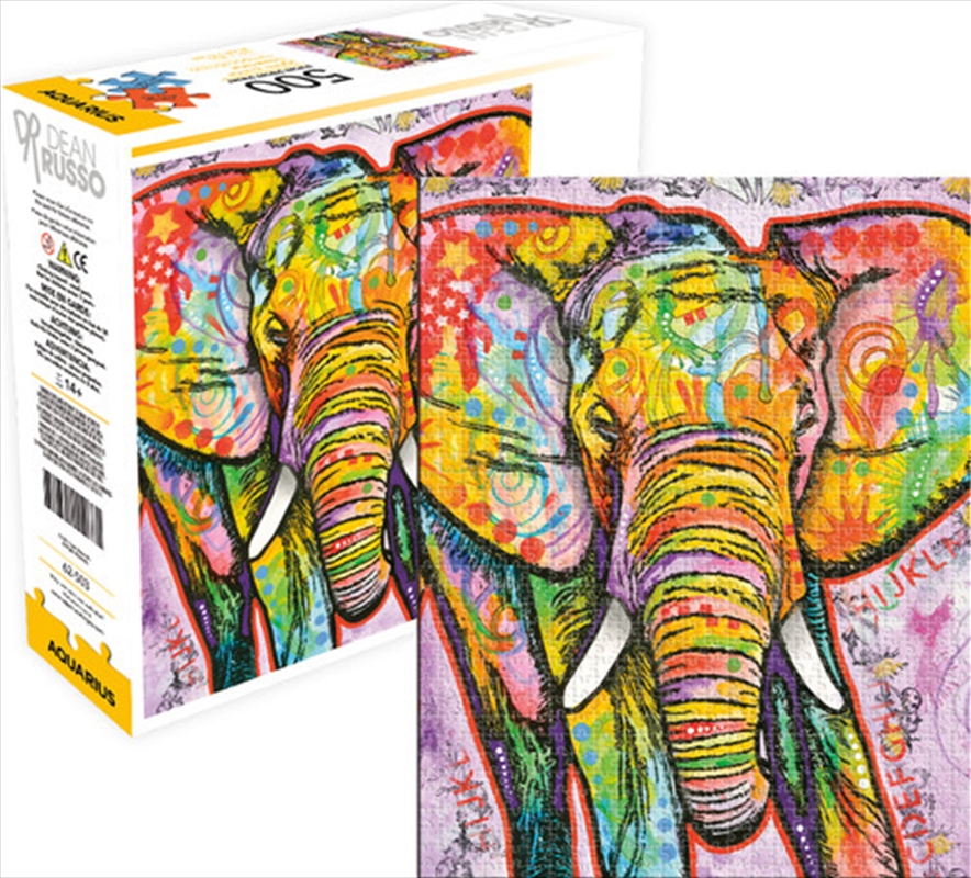Dean Russo – Elephant 500 Piece Aquarius Select Puzzle | Merchandise